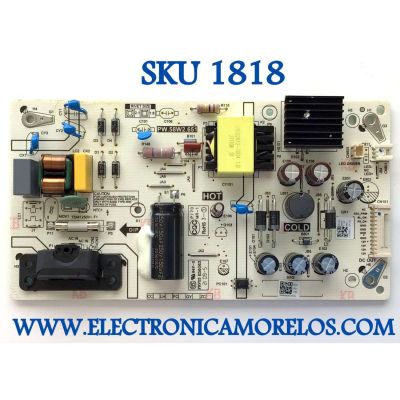 FUENTE DE PODER PARA TV INSIGNIA HD SMART FIRE TV / NUMERO DE PARTE 0500-0621-1380 / PW.58W2.651 / 050006211380 / P21030532 / E56063 / PANEL ST3151A07-2 / MODELO NS-32F201NA22